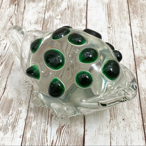 Vintage Mid Century Modern Murano Glass Tortoise Turtle Paperweight - Picture 11 of 16